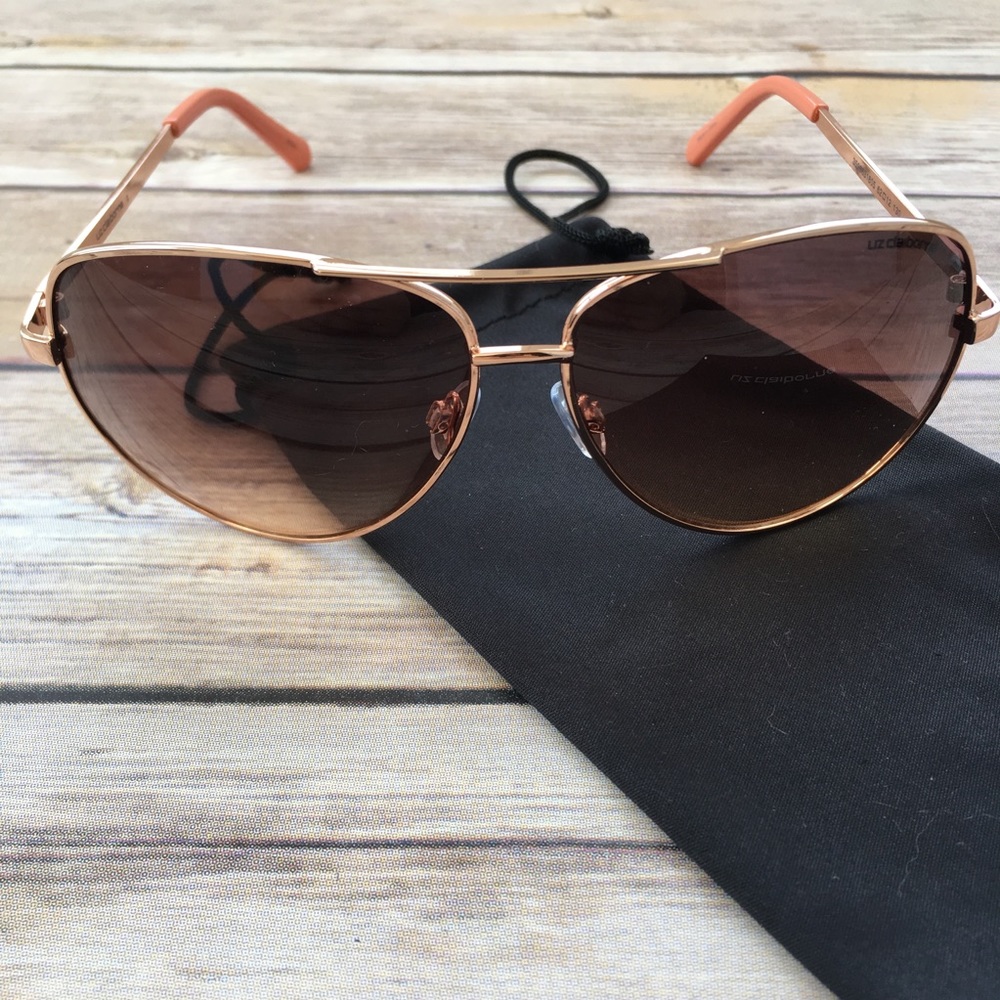 Liz Claiborne Sloane Rose Gold Sunglasses